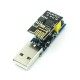 ESP01 Programmer Adapter UART GPIO0 ESP-01 ESP-01S Adaptater ESP8266 CH340G USB to ESP8266 Serial Wireless