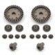 2 Set 16PC Upgrade Metal Gear for Wltoys 12428-A 12428-B 12428-C /12423 Rc Car Parts