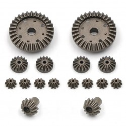2 Set 16PC Upgrade Metal Gear for Wltoys 12428-A 12428-B 12428-C /12423 Rc Car Parts