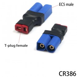 Adapter EC5 Male to T Deans Female Connectors Plug RC