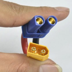 EC5 Style Female to XT60 Plug Male Connector for Helicopter Multirotor