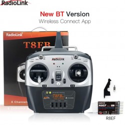 RadioLink T8FB 2.4G 8CH FHSS RC Transmitter Remote Control With R8EF Receiver