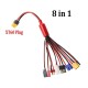 8in1/9in1 Charger XT60 Plug Connector to XT60 T Futaba JST Wire Cable for ISDT Hota ToolkitRC Charger