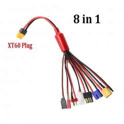 8in1/9in1 Charger XT60 Plug Connector to XT60 T Futaba JST Wire Cable for ISDT Hota ToolkitRC Charger