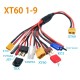 8in1/9in1 Charger XT60 Plug Connector to XT60 T Futaba JST Wire Cable for ISDT Hota ToolkitRC Charger
