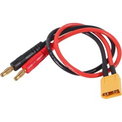 XT60 Male to 4mm Banana Plug Leads Connector 30CM 14AWG