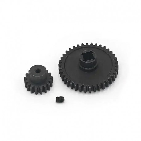 38T Steel Metal Diff Main Gear & 17T Motor Pinion Gear Spare Parts for WLtoys RC 1/18 A959 A949 A969 A979 K929