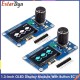 Estardyn 1.3" OLED Module SH1116 Drive / EC11 Encoder | White/Blue Display | I2C Interface | HD Screen for Arduino DIY Projects