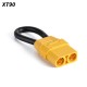 60mm 12AWG XT90 Plug Connector Jumper Shorting Plug Single Battery Loop Adapter