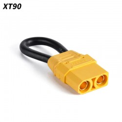 60mm 12AWG XT90 Plug Connector Jumper Shorting Plug Single Battery Loop Adapter