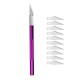 NEWACALOX 5Pcs Hobby Blades Precision Art Wood Carving Knife Set Tools