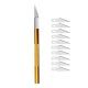 NEWACALOX 5Pcs Hobby Blades Precision Art Wood Carving Knife Set Tools
