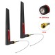 2pcs 12dBi Dual Band WIFI Antenna 2.4G 5.8G RP SMA Male Universal Aerial