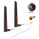 2pcs 12dBi Dual Band WIFI Antenna 2.4G 5.8G RP SMA Male Universal Aerial