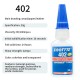 401 super cyanoacrylate glue, instant drying in 5 seconds