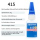 401 super cyanoacrylate glue, instant drying in 5 seconds