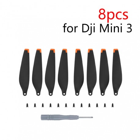 8X Precise&Flexible Propellers for DJI Mini 3/3 Pro Props Blade Replacement Light Weight Wing Fans Spare Parts