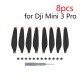 8X Precise&Flexible Propellers for DJI Mini 3/3 Pro Props Blade Replacement Light Weight Wing Fans Spare Parts