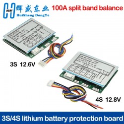 Three-string Four-string 12.6V 14.8V Lithium Battery Protection Board 3S 4S Series 11.1V Polymer 12V 100A Split Belt Equilibrium