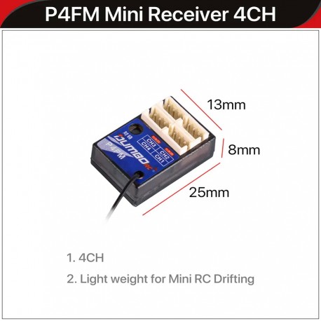 Dumborc P4FM/P4FM(G) V3 2.4GHz 4CH RC Receiver Support Gyro for X4 X5 X6 X6PM DDF-350 Radio Transmitter