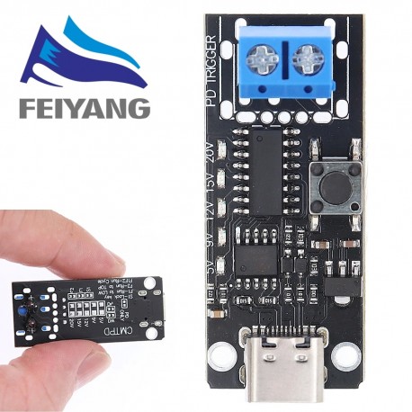 100W 5A USB-C Fast Charge Trigger Board Module PD/QC Decoy Board Fast Charge USB Type-c