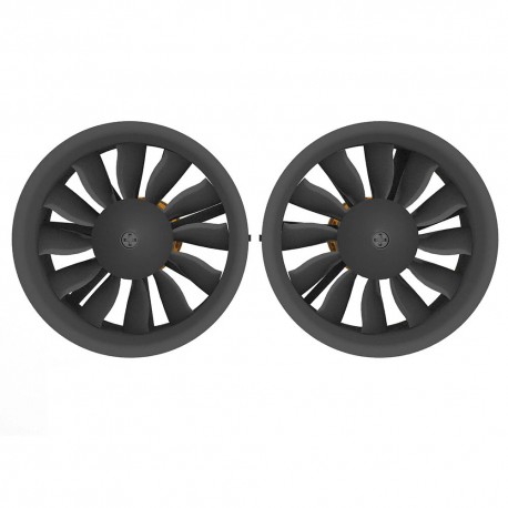 QX-Motor 64mm 12-Blade Ducted Fan EDF Unit CW/CCW With QF2822 2100KV 2300KV 3300KV 4300KV Brushless Motor