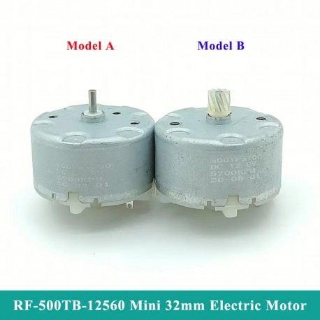 Small 500 Motor RF-500TB-12560 Micro DC 5V -12V 5700RPM Mini 32mm Diameter