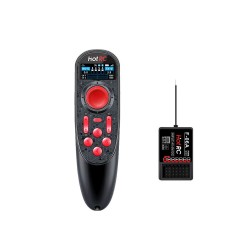 HOTRC DS650 2.4GHz 6CH FHSS Transmitter Color Display Built-in 3.7V 1500mAh Battery Radio Controller With Receiver