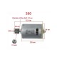 BRUSH Motor Gear RS380/RS390 Motors for Children's Electric Cars 6V/12V 12Teeth
