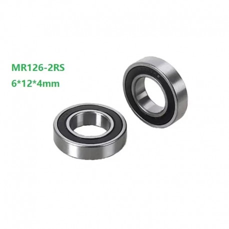 2PCS MR126-2RS Bearing ABEC-3 6*12*4 mm Miniature