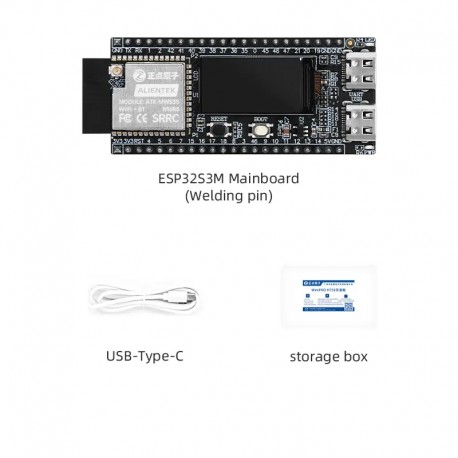ALIENTEK ESP32-S3 Development Board With 0.96 inch LCD ESP32S3M WiFi Bluetooth Module for Arduino