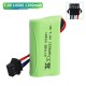 7.4V 1200mAh Rechargeable 14500 Li-ion Battery SM-4P Forward plug