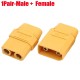 Amass XT90+ Plug Connector With Sheath 1 Pair