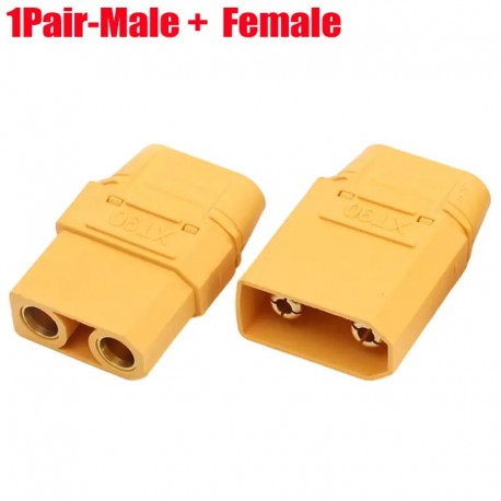 Amass XT90+ Plug Connector With Sheath 1 Pair