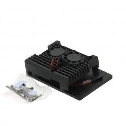 1set Dual Fan Cooling System Module With Heat Sink for Raspberry Pi 4B