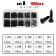 1 Box Mix M1 M1.2 M1.4 M1.7 M2 M2.6 M3 Black Steel Mini Micro Cross Phillips