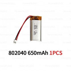 3.7v Rechargeable 802040 Li Ion Polymer Lithium Batteries Pcb Charge Protected Lipo