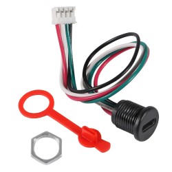 Type-C Chassis 4 Pin Type-C Socket Connector Waterproof Jack Female Charging Port 3A USB-C Charger Plug Socket 4pin
