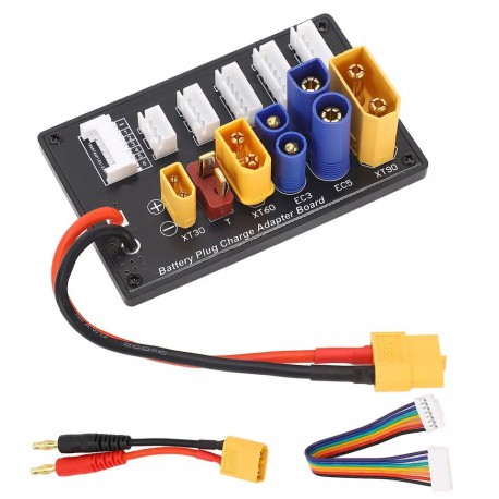 Parallel Charging Board XT90 XT30 EC3 EC5 T XT60 6S Battery Balance Charger Adapter Board