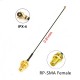 RG0.81 1.13mm RF Pigtail Cable SMA Female to U.FL MHF4 Female IPX1 to RP-SMA Female Connector