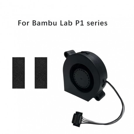 P1/X1 Series Front Housing Assembly 5015 Blower Fan For BambuLab X1 X1C P1P P1S