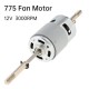RS775 DC Motor 12V 3000RPM Dual Output Shaft 775 Fan Motor Replacement 220V AC for Electric Fan