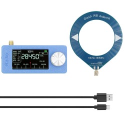 Mini Pocket Radio ESP32-S3 SI4732 Receive Radio 1.9inch IPS Screen LSB/USB/AM/FM Radio with Loop Antenna
