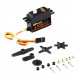 DSPOWER 2KG Digital Servo Waterproof Plastic Gear Core Motor for 1/16 1/14 RC