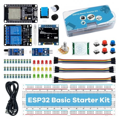 Basic Starter Kit for ESP32 ESP-32S WIFI Development Board Project Learning Kit ESP32 kit with box
