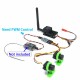 EWRF 5.8GHz 2W FPV VTX Transmitter 40CH with 3-Channel Video Switch 1000TVL HD CMOS Camera – 2.8mm 120°