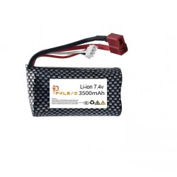 Lipo Battery 18650 for Q46 Wltoys 10428 /12428/12423 RC Car Spare Parts with charger 7.4V 3000MAH T Plug