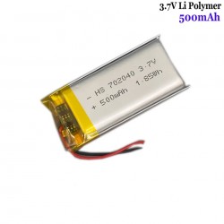 3.7V Polymer Battery 702040 500mAh