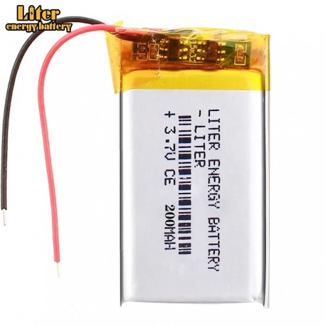 302040 Polymer Lithium Battery 200mAh 3.7V