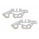 Silver Main frames (2pcs) - T-REX 450 PRO